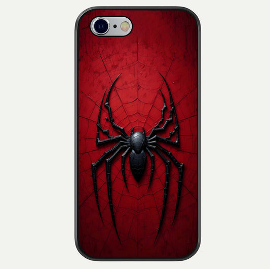 Superhero Web Emblem Glass Case For iPhone 16 Pro by Custom World