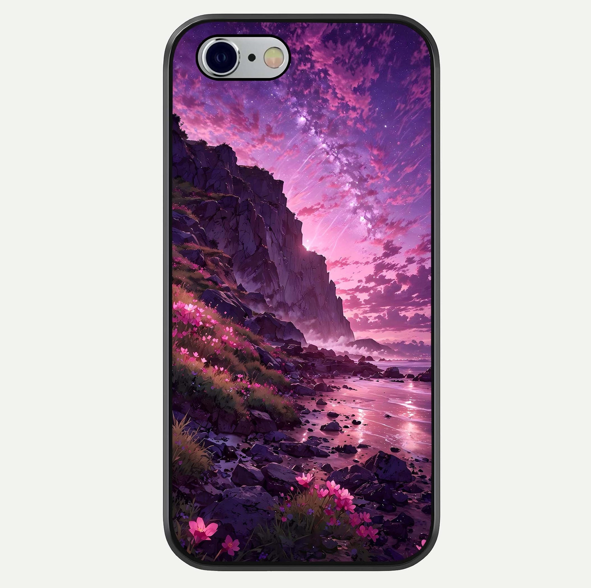 Twilight Blossom Coast Glass Case For iPhone 16 Pro by Custom World