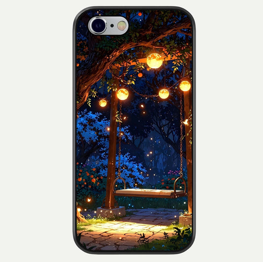 Twilight Garden Swing Glass Case For iPhone 16 Pro by Custom World