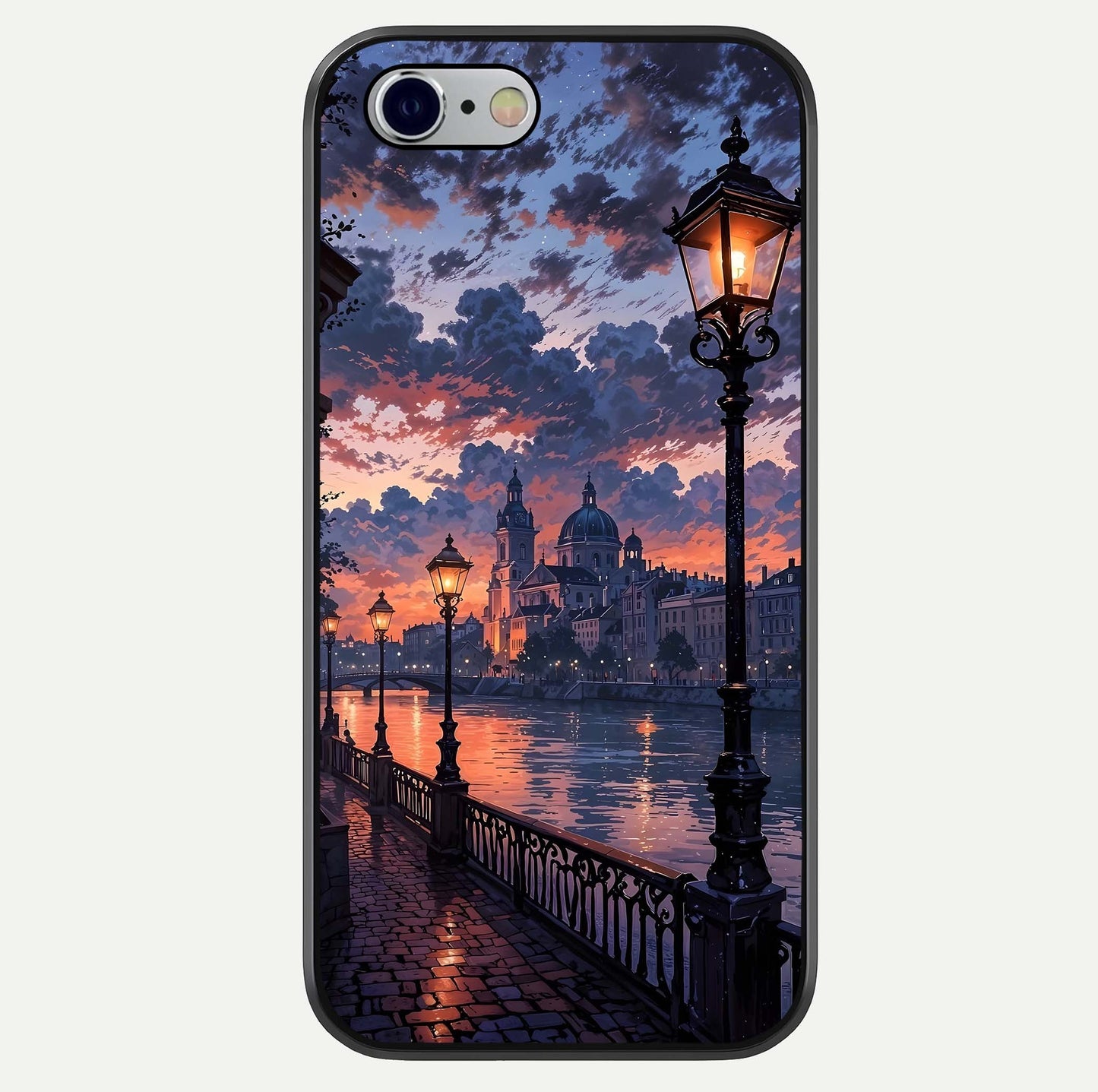 Twilight River Lights Glass Case For iPhone 16 Pro by Custom World