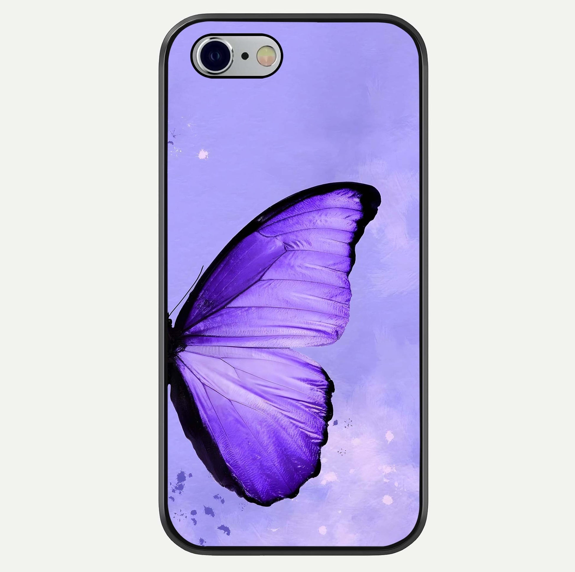 Violet Dream Wing Glass Case For iPhone 16 Pro by Custom World