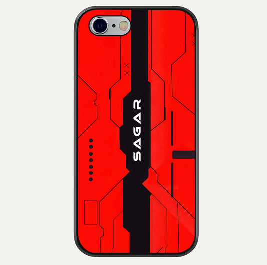 Voltage Rise CYBERPUNK Custom Name Glass Case For iPhone 16 Pro by Custom World