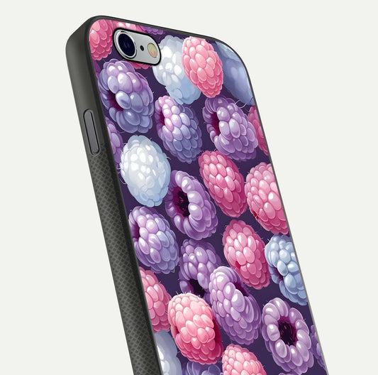 Berry Candy Pop Glass Case for iPhone 16 Pro close-up shot revealing candy-style texture and reflective surface