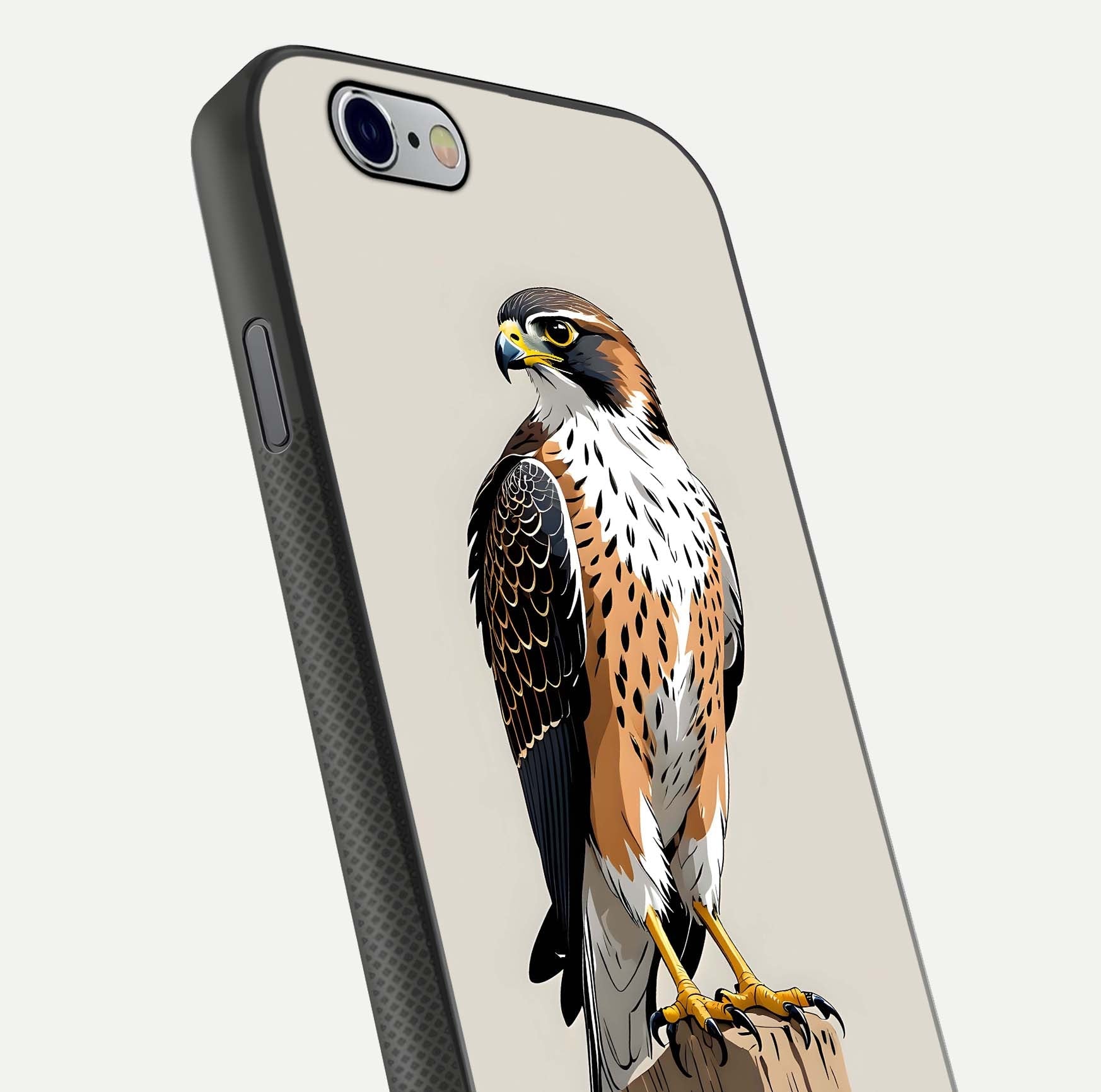 Clever Eagle Glass Case for iPhone 16 Pro close-up highlighting eagle detail and HD reflection