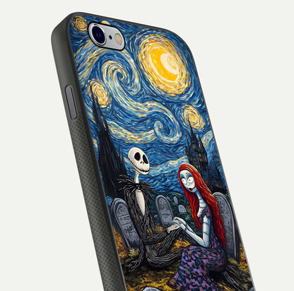 Eternal Night Love Glass Case for iPhone 16 Pro close-up highlighting stars and reflection glow
