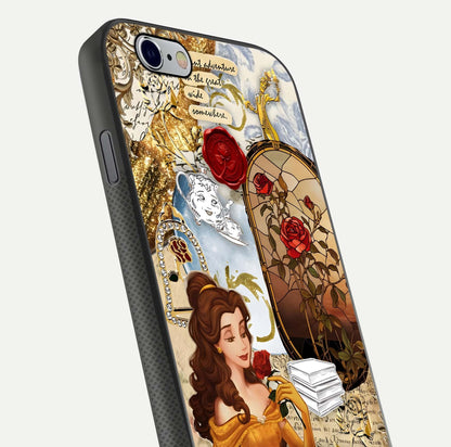 Golden Dream Belle Glass Case for iPhone 16 Pro close-up angled shot showing gradient tones and reflection polish