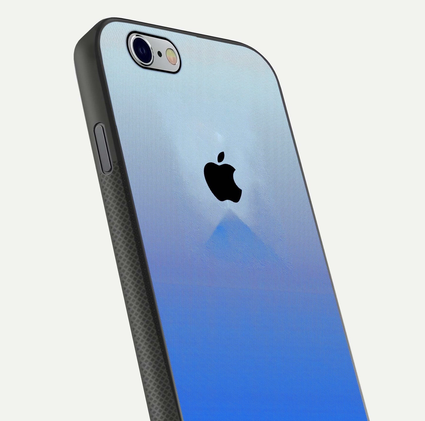 Gradient Apple Vibe Glass Case for iPhone 16 Pro close-up angled shot showing color transition and reflection brightness