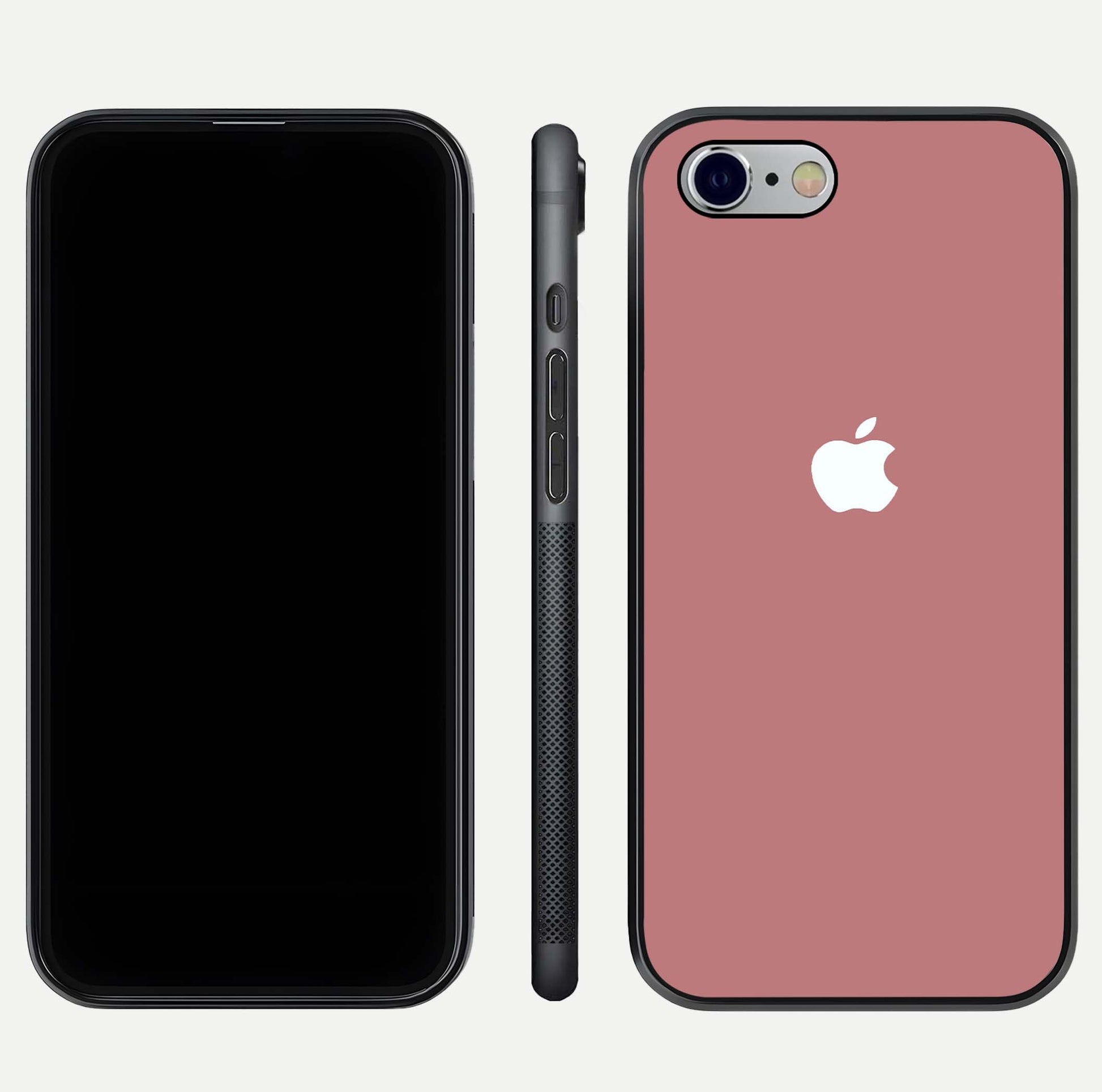 Apple Harmony Glass Case for iPhone 16 Pro front and back mockup showing harmony pattern and clean edge design