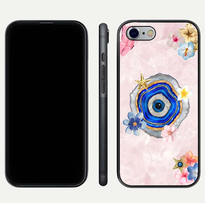 Divine Aura Bloom Glass Case for iPhone 16 Pro dual-view layout displaying divine color tones and smooth edges