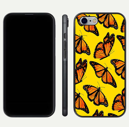 Golden Wing Flight Glass Case for iPhone 16 Pro front and back view layout highlighting graceful lines and curved glass