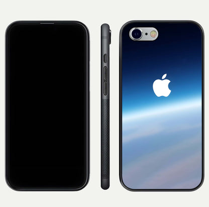 Minimal Apple Sky Glass Case for iPhone 16 Pro front & back layout with clean tone and minimal finish
