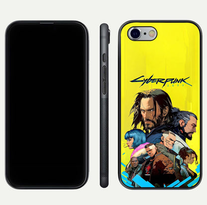 Neon Rebel Genesis Glass Case for iPhone 16 Pro front & back layout highlighting futuristic theme and curves