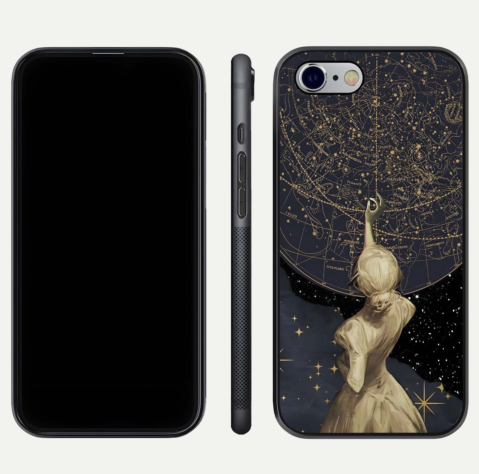 Taylor Swift Girl Glass Case for iPhone 16 Pro front & back layout showing clean edge and vivid print