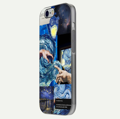 Aesthetic Vando Hands Glass Case for iPhone 16 Pro side-angle image showcasing hand design, protective edges, and gloss texture