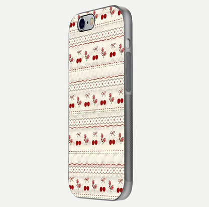 Cherry Bloom Charm Glass Case for iPhone 16 Pro side-angle photo showing flower detail and edge light