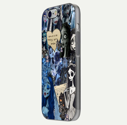 Corpse Bride Posters Glass Case for iPhone 16 Pro side-angle image capturing gloss reflection and smooth edge