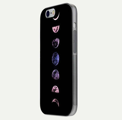 Crimson All Planets Glass Case for iPhone 16 Pro side-angle photo capturing edge glow and glass reflection