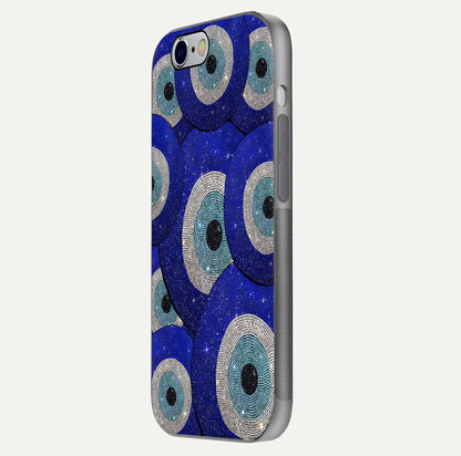 Galaxy Eye Flow Glass Case for iPhone 16 Pro side-angle image showing reflection detail and premium shine