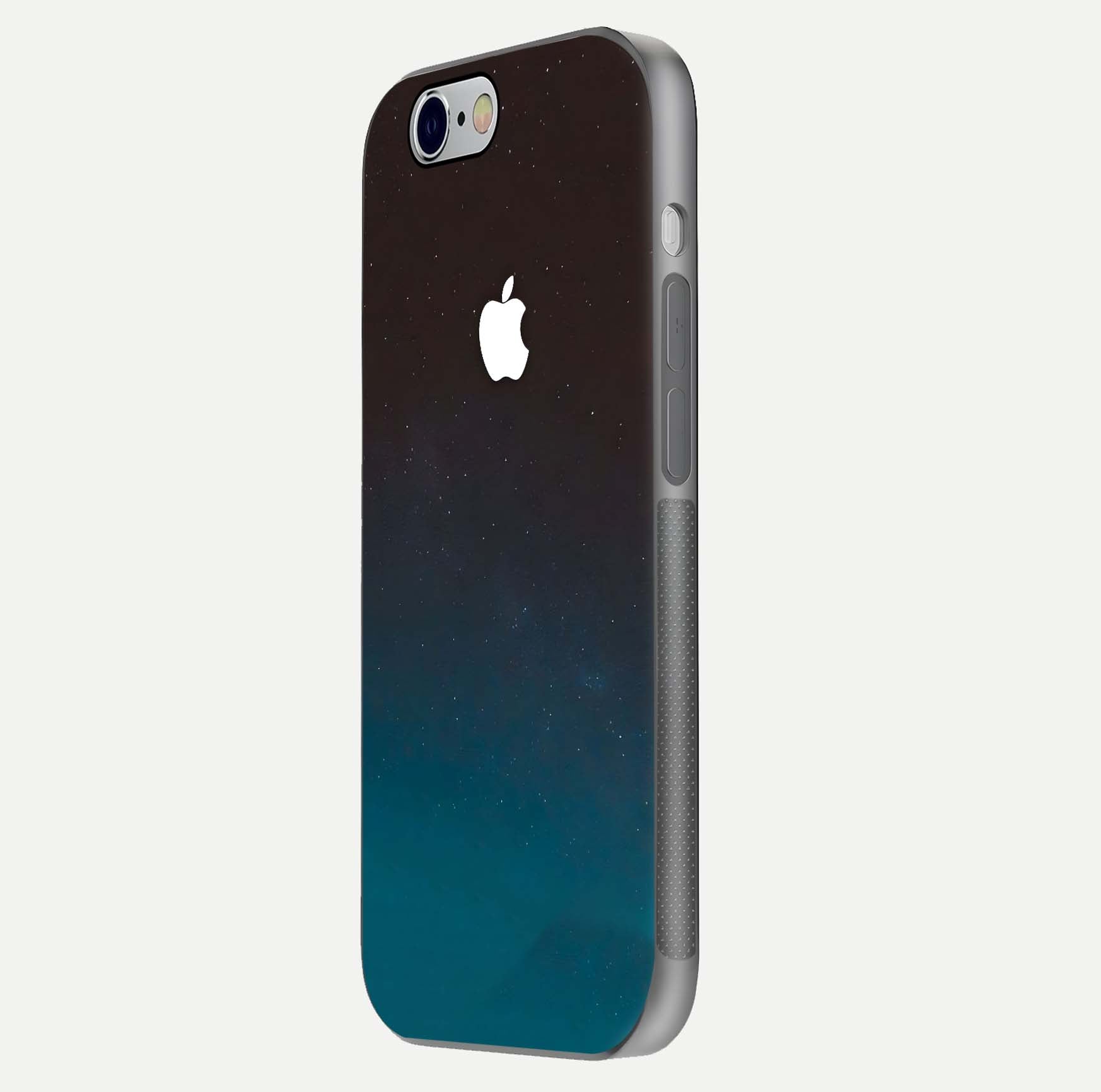 Green Emerald Apple Logo Glass Case for iPhone 16 Pro side-angle image showing reflection polish and rich emerald hue