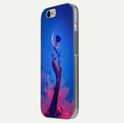 Mystic Hand Glass Case for iPhone 16 Pro side-angle image showing reflection depth and sacred aesthetic