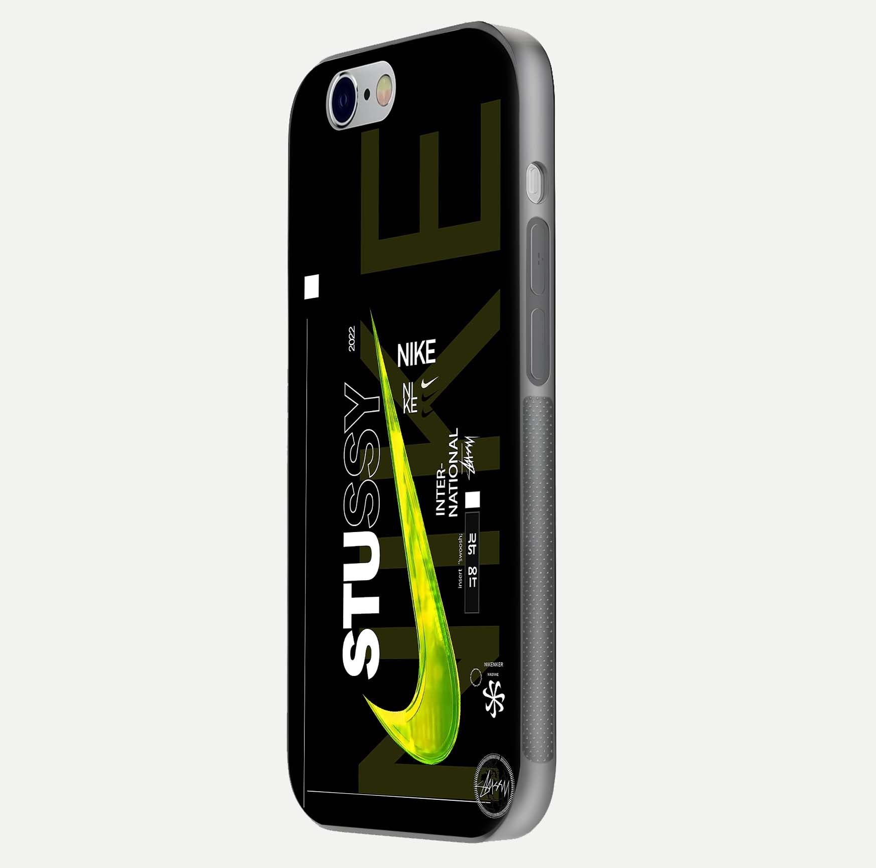Neon Street Edition Glass Case for iPhone 16 Pro side-angle image showing reflection depth and modern tones