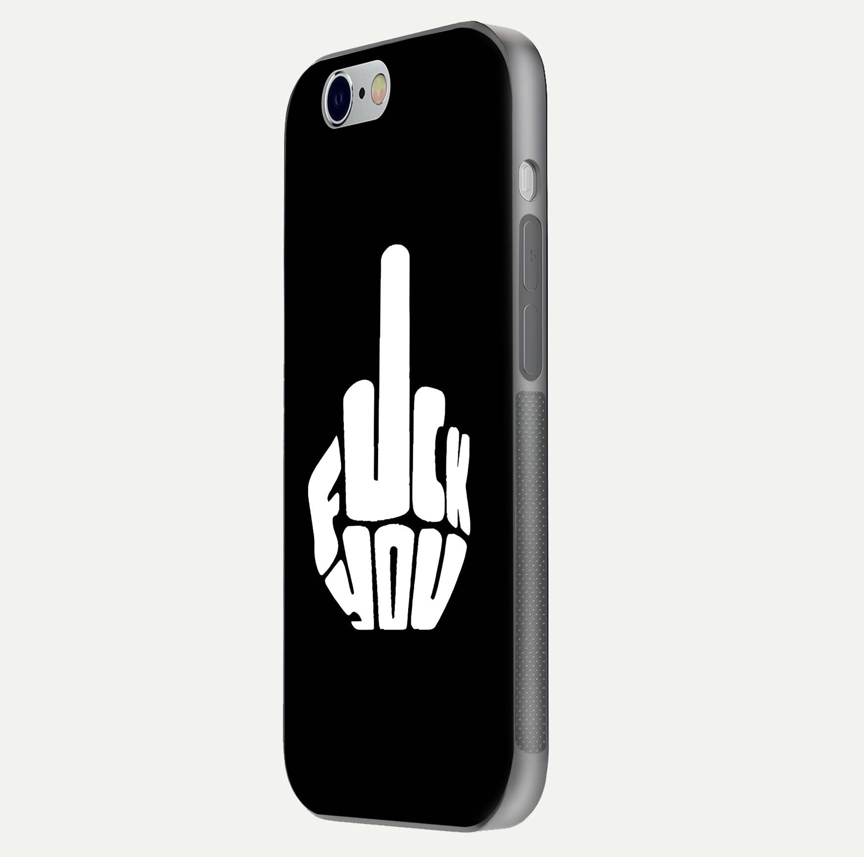 Rebel Mode On Glass Case for iPhone 16 Pro side-angle image showing reflection, edge detail, and text clarity