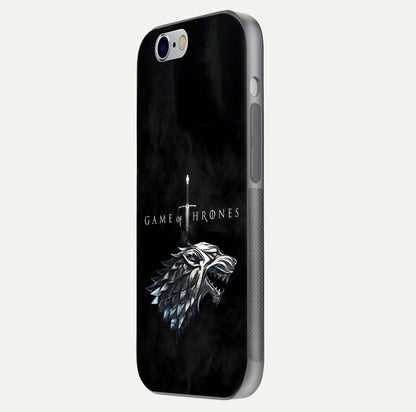 Throne Wolf Legacy Glass Case for iPhone 16 Pro side-angle image showing gloss, texture, and HD print