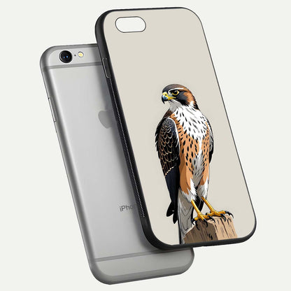 Clever Eagle Glass Case for iPhone 16 Pro floating mockup displaying sharp gloss and art contrast
