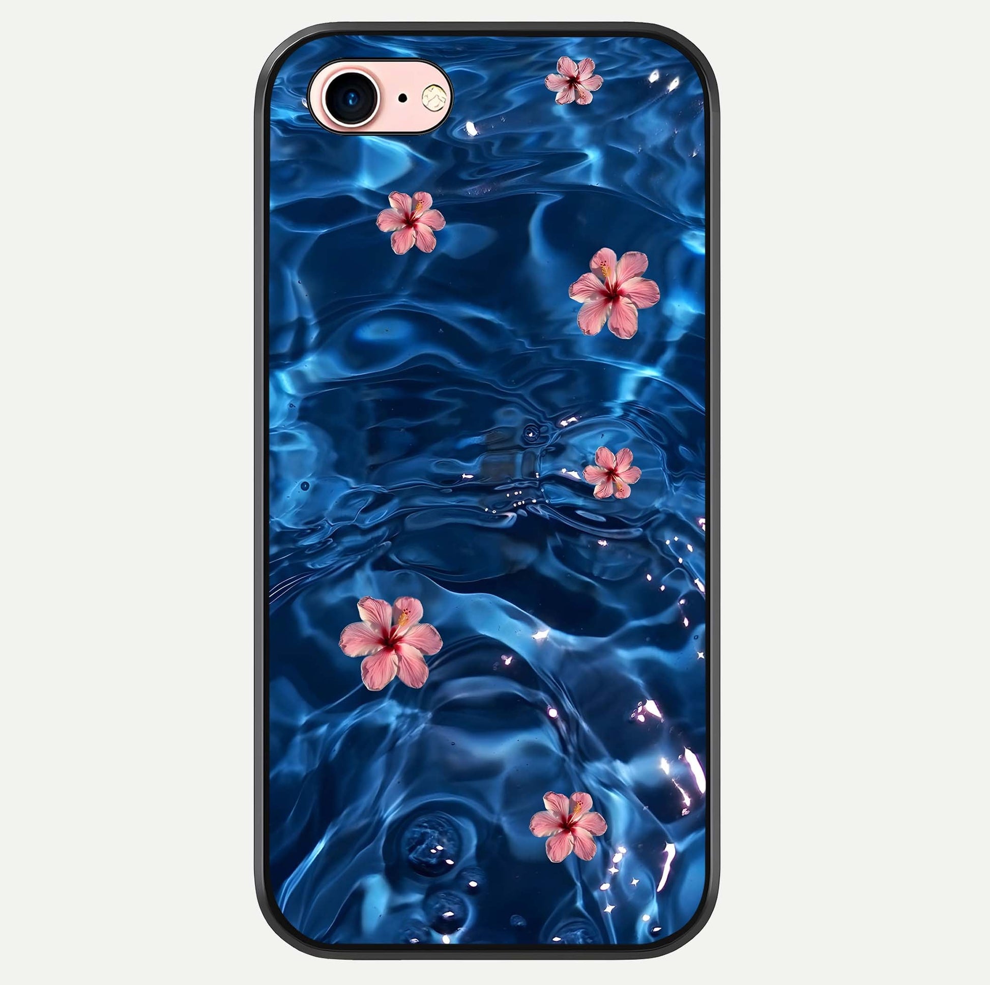 Blooming Water Drift Glass Case For iPhone 6 Plus by Custom World