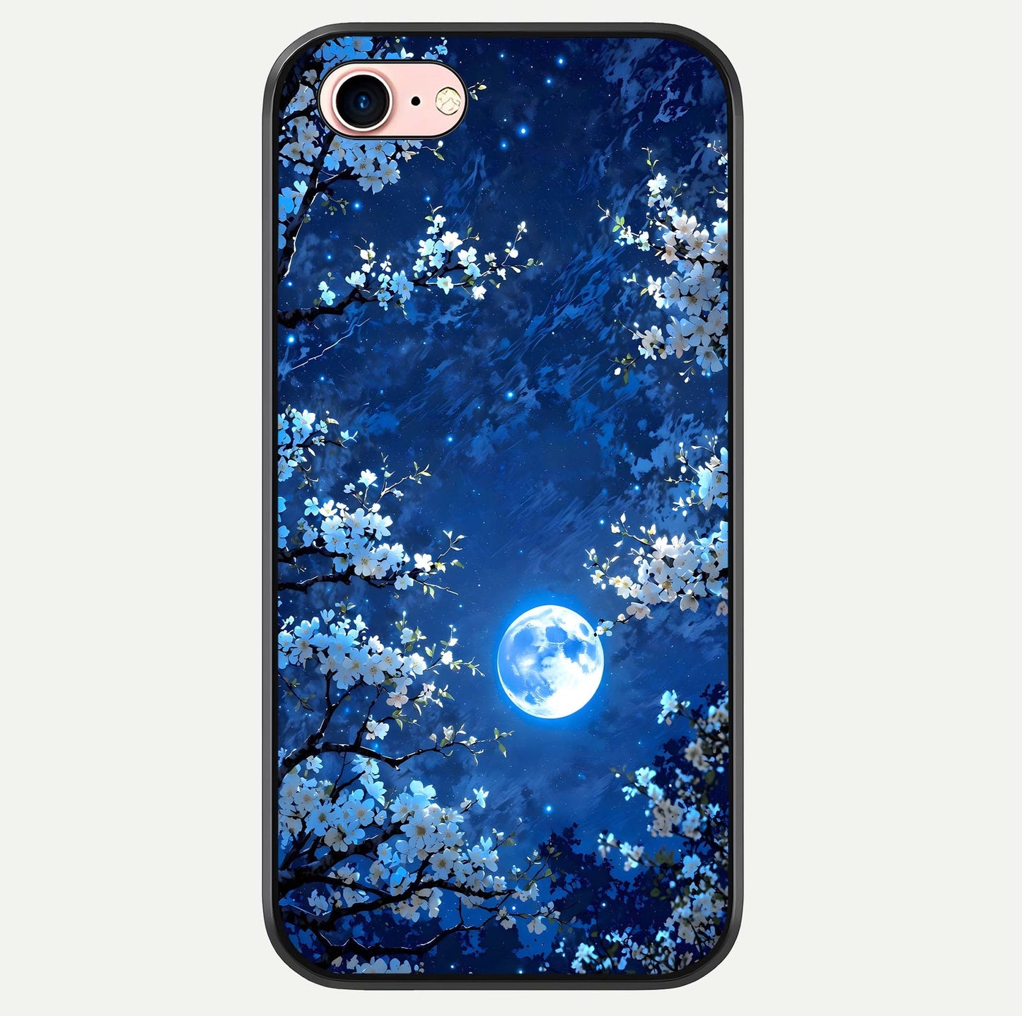 Blossom Moonlight Sky Glass Case For iPhone 6 Plus by Custom World