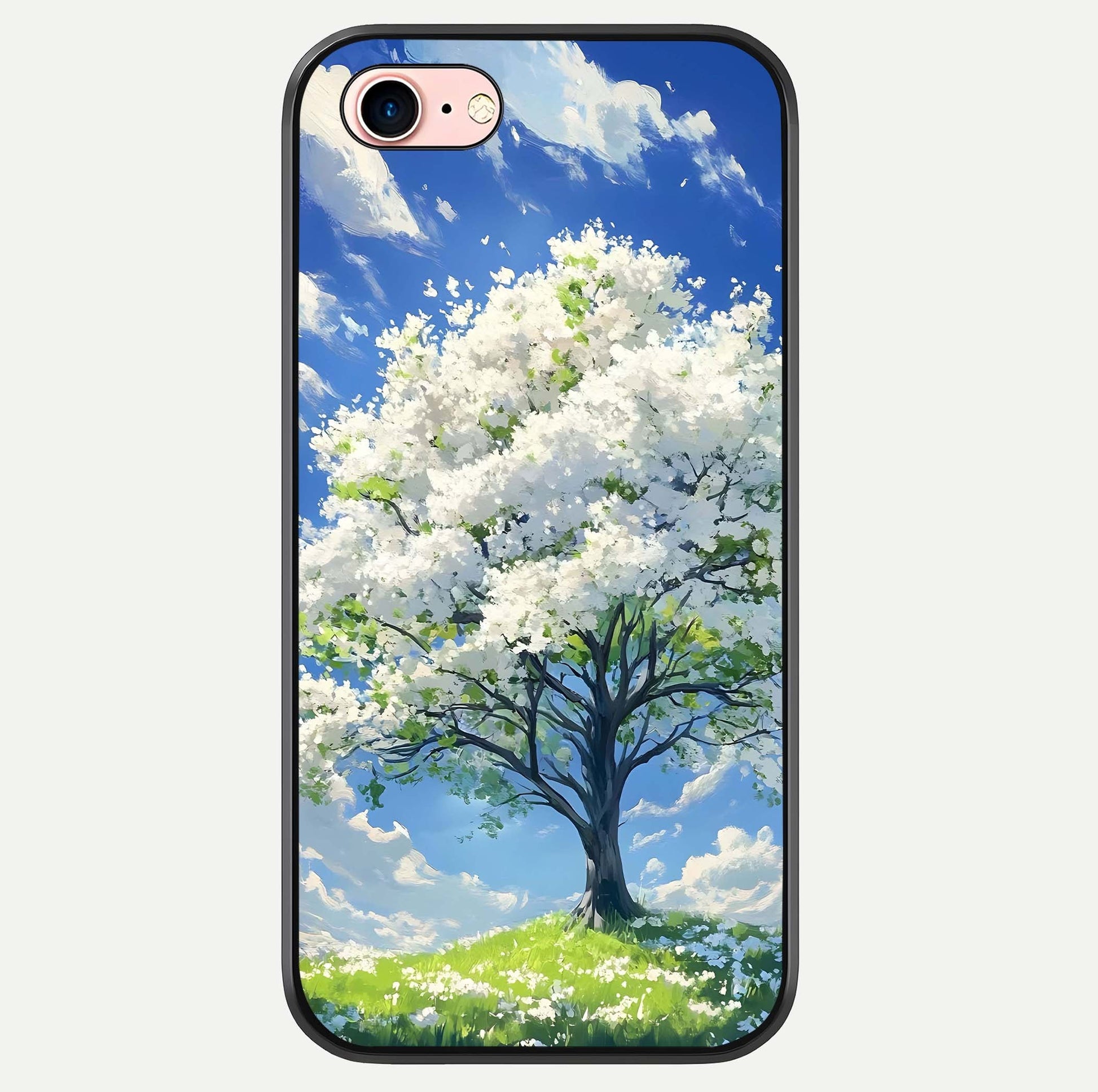 Blossom Sky Serenity Glass Case For iPhone 6 Plus by Custom World