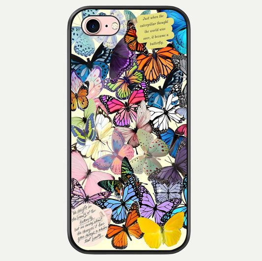 Butterflies Petal Dream Glass Case For iPhone 6 Plus by Custom World