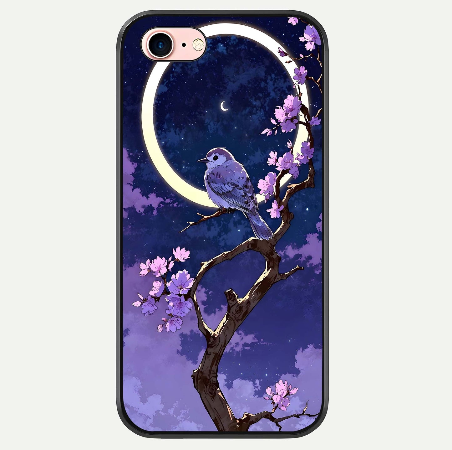 Celestial Bird Blossom Glass Case For iPhone 6 Plus by Custom World