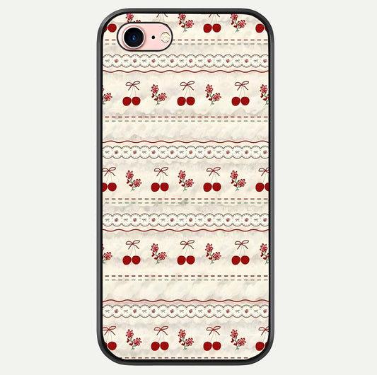 Cherry Bloom Charm Glass Case For iPhone 6 Plus by Custom World