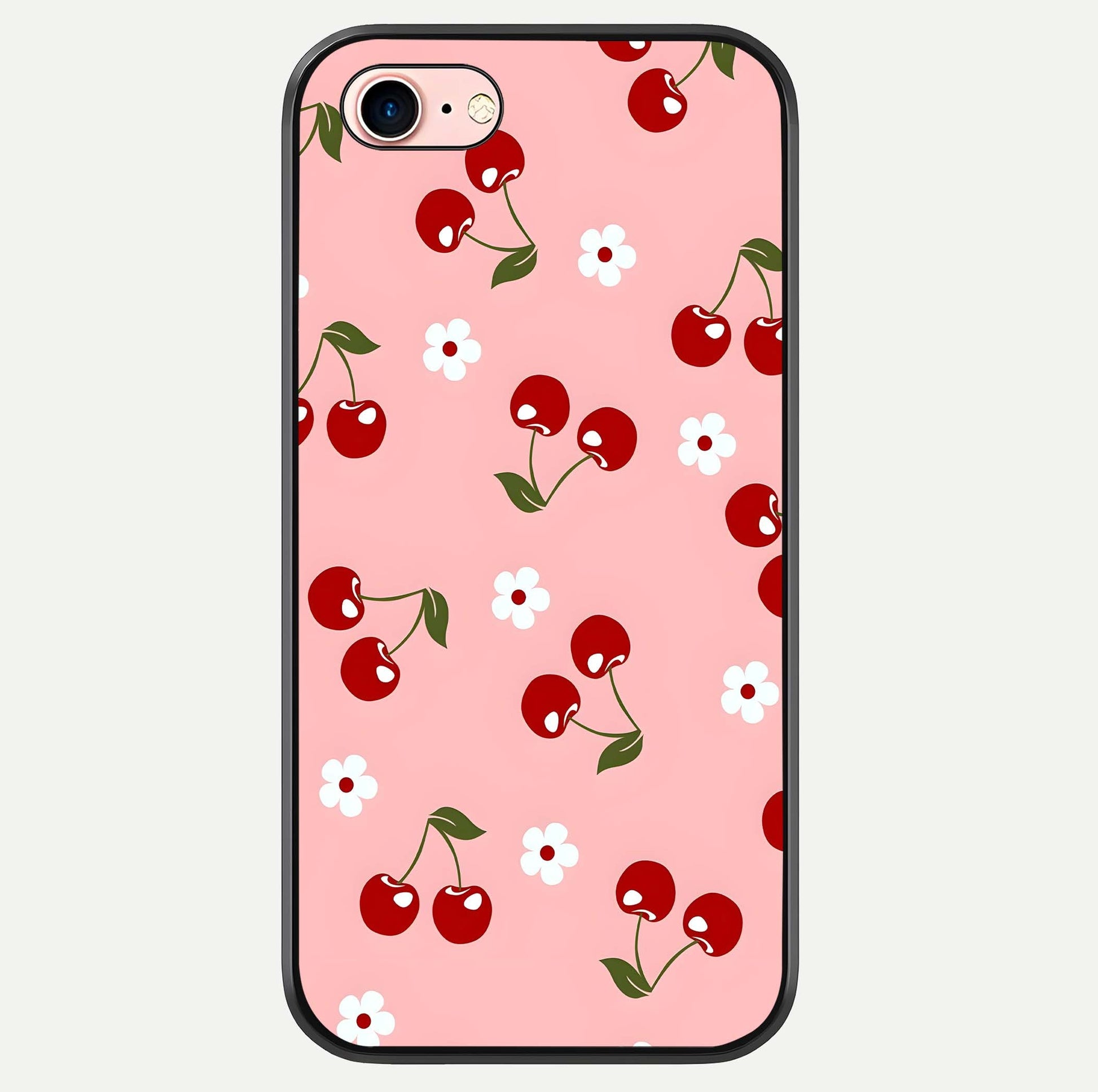 Cherry Love Mood Glass Case For iPhone 6 Plus by Custom World
