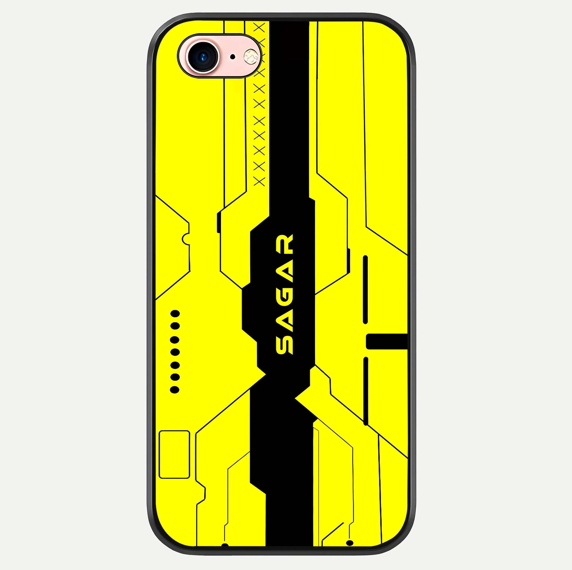 Circuit CYBERPUNK Custom Name Glass Case For iPhone 6 Plus by Custom World