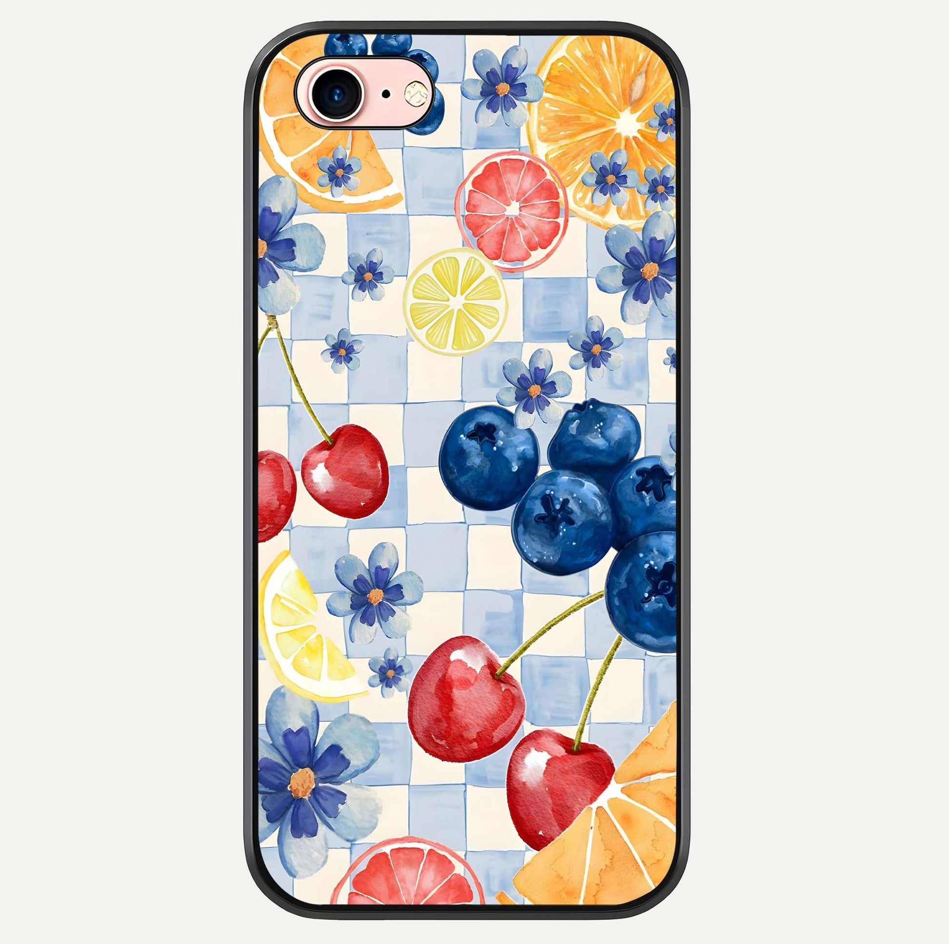 Citrus Bloom Joy Glass Case For iPhone 6 Plus by Custom World