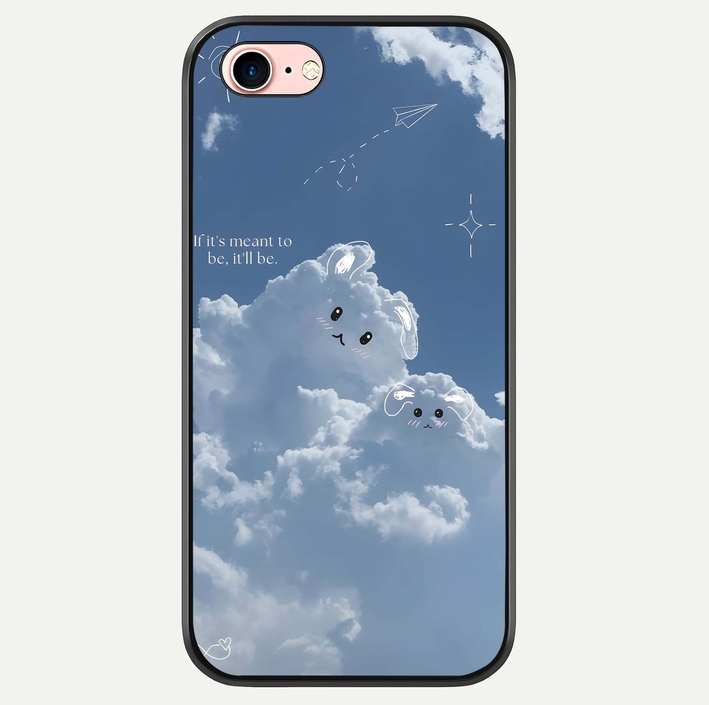 Cloud Bunny Dreams Glass Case For iPhone 6 Plus by Custom World