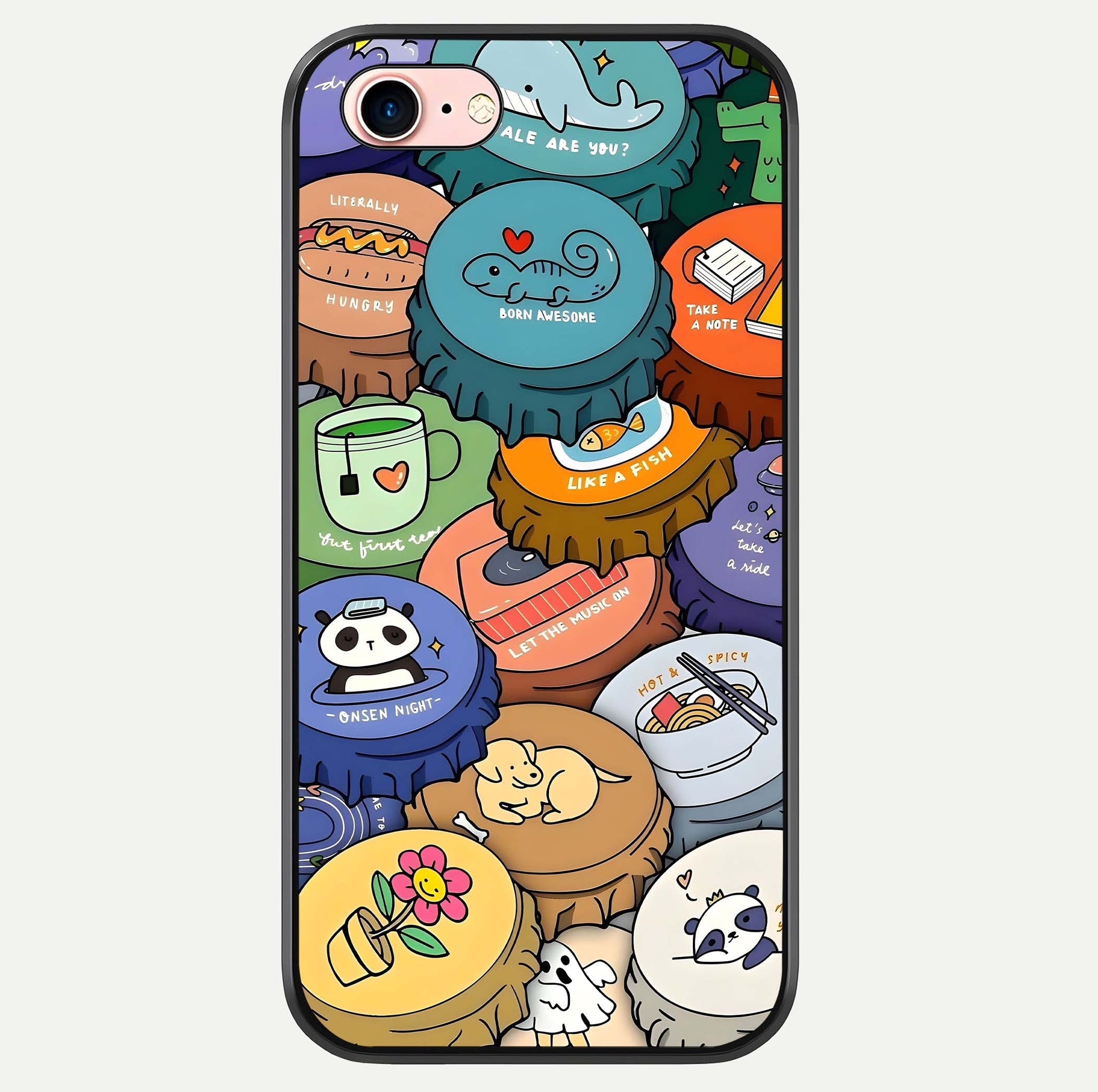 Coins Patterns Glass Case For iPhone 6 Plus by Custom World