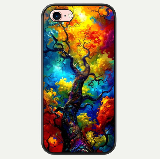 Colorful Tree Glass Case For iPhone 6 Plus by Custom World