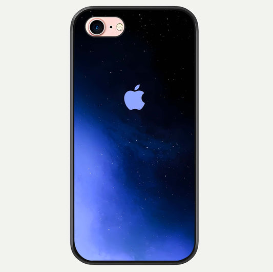 Cosmic Blue Apple Glass Case For iPhone 6 Plus by Custom World
