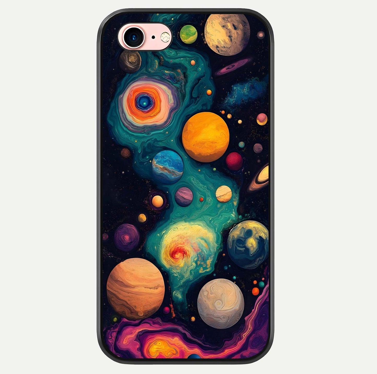Cosmic Planet Journey Glass Case For iPhone 6 Plus by Custom World