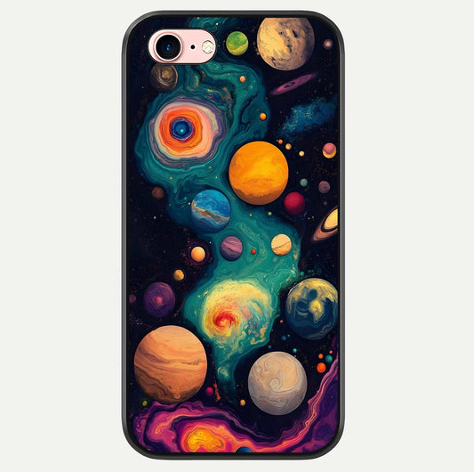 Cosmic Planet Journey Glass Case For iPhone 6 Plus by Custom World