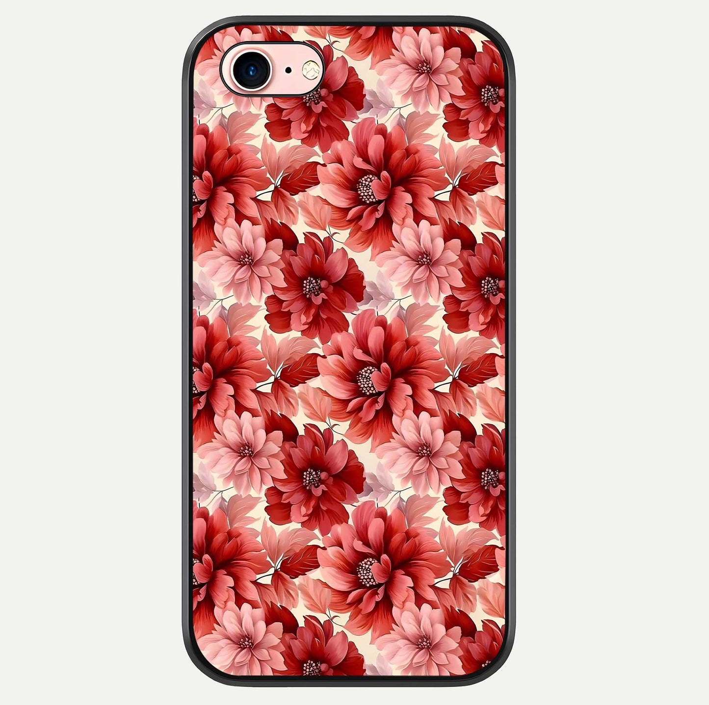 Crimson Love Petals Glass Case For iPhone 6 Plus by Custom World