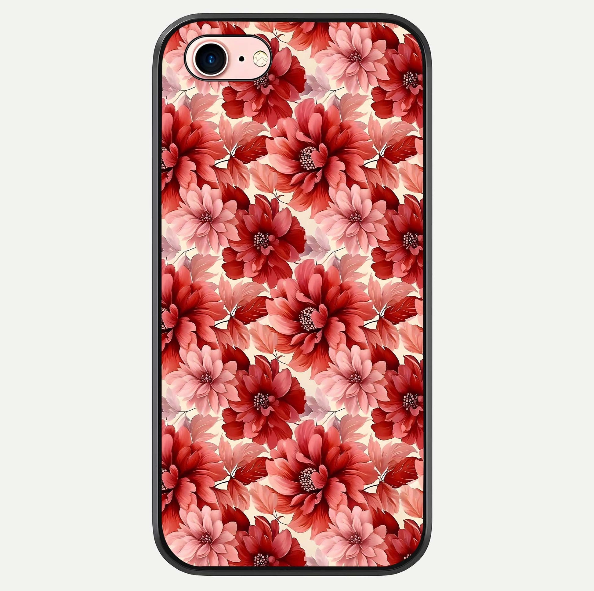 Crimson Love Petals Glass Case For iPhone 6 Plus by Custom World