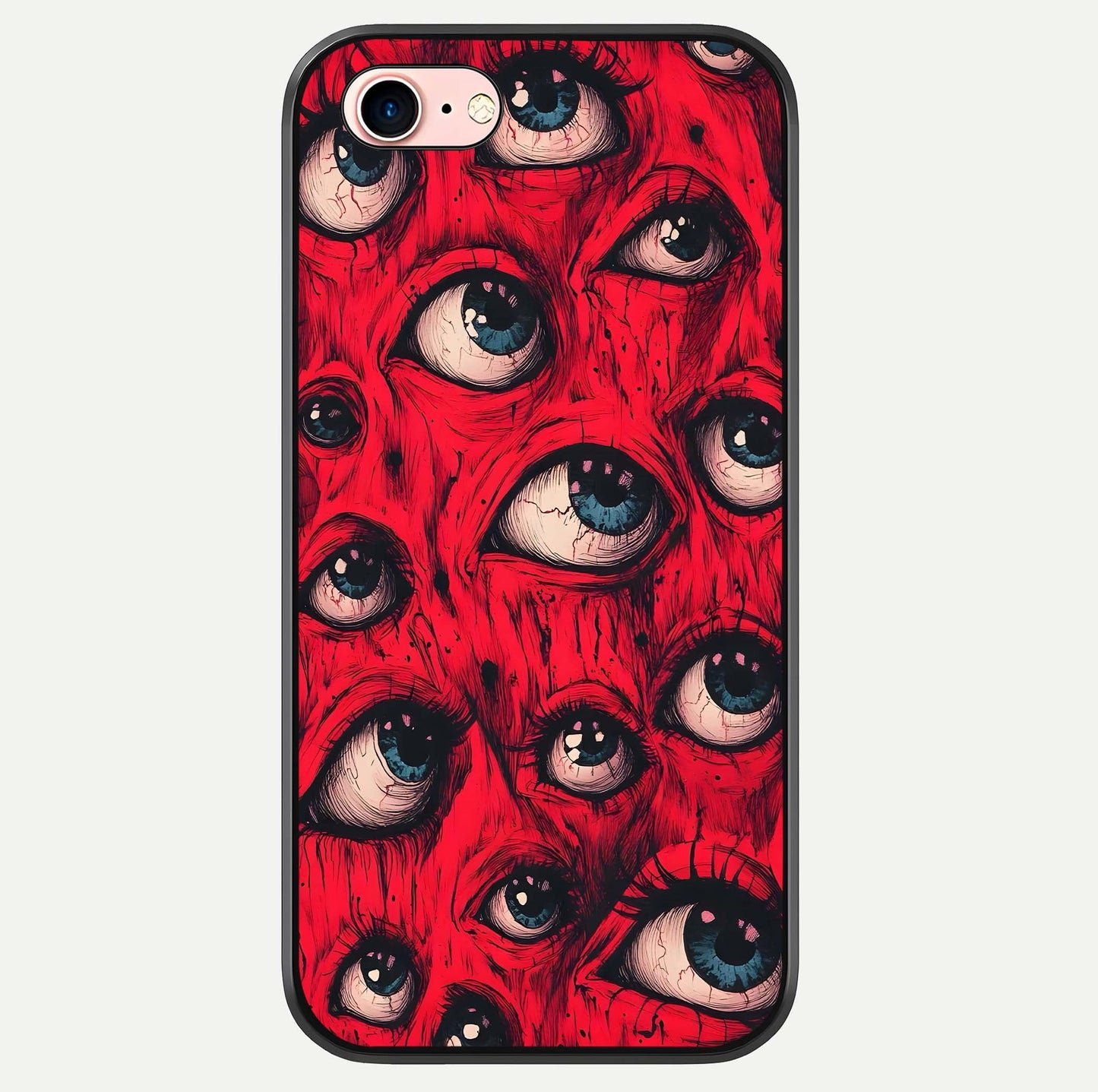 Crimson Watch Eyes Glass Case For iPhone 6 Plus by Custom World