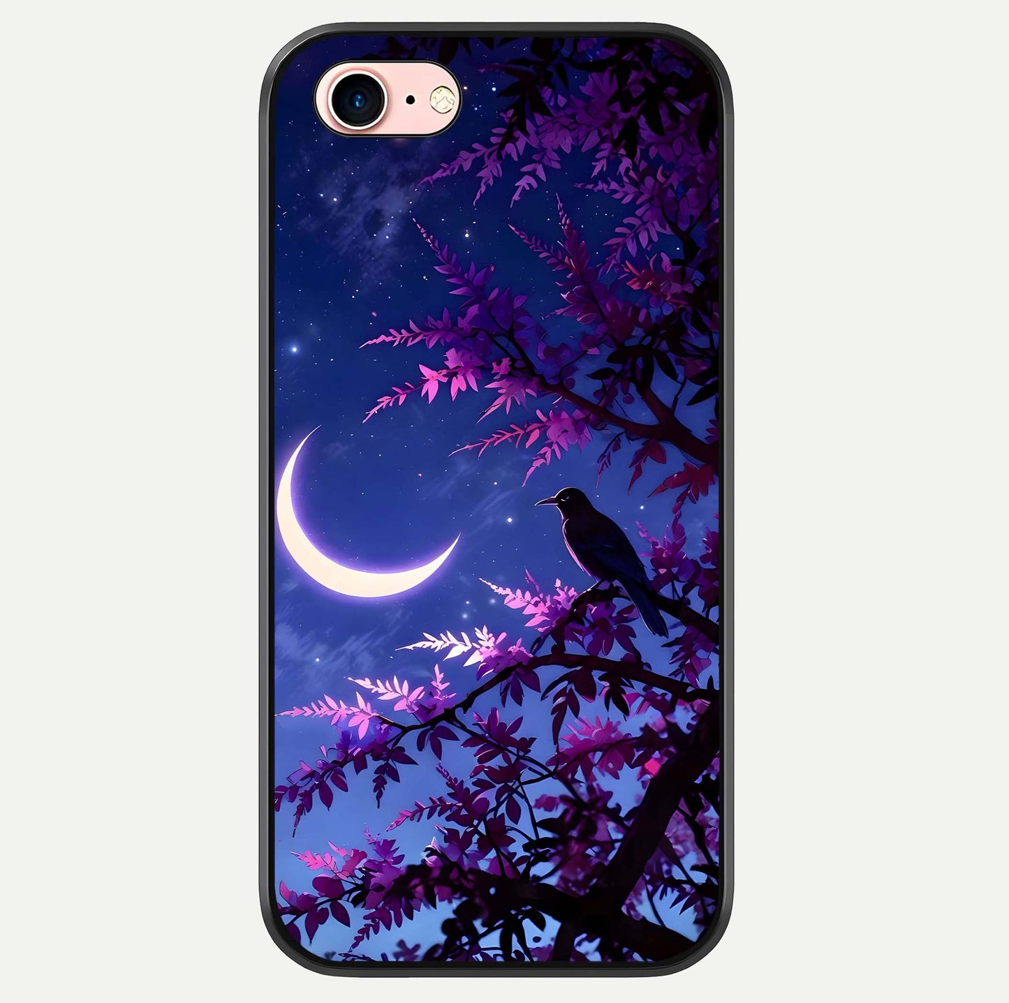 Crow & Moon Scenery Glass Case For iPhone 6 Plus by Custom World