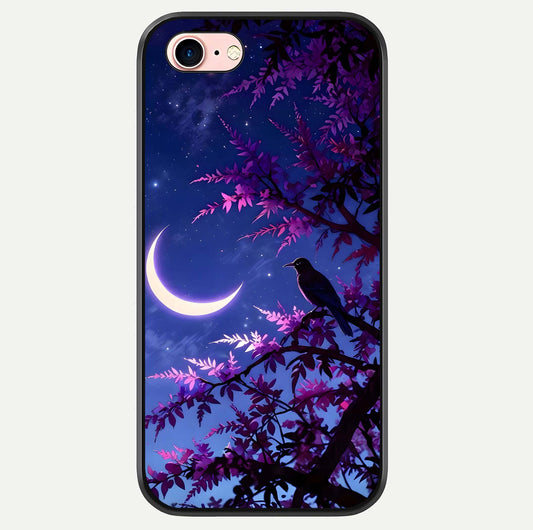 Crow & Moon Scenery Glass Case For iPhone 6 Plus by Custom World