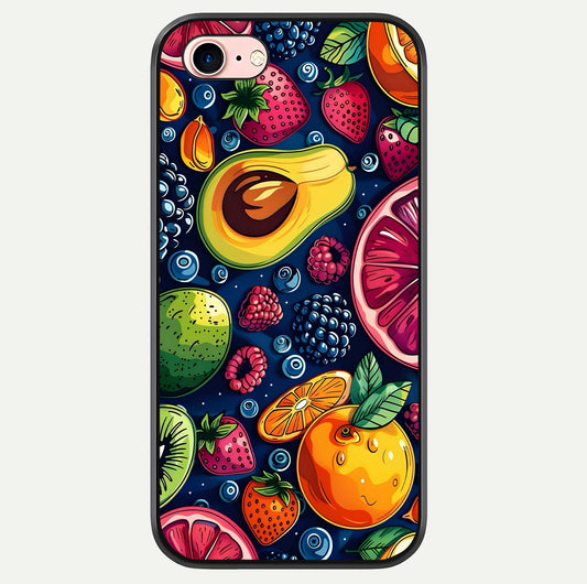 Cute Fruits Art Glass Case For iPhone 6 Plus by Custom World