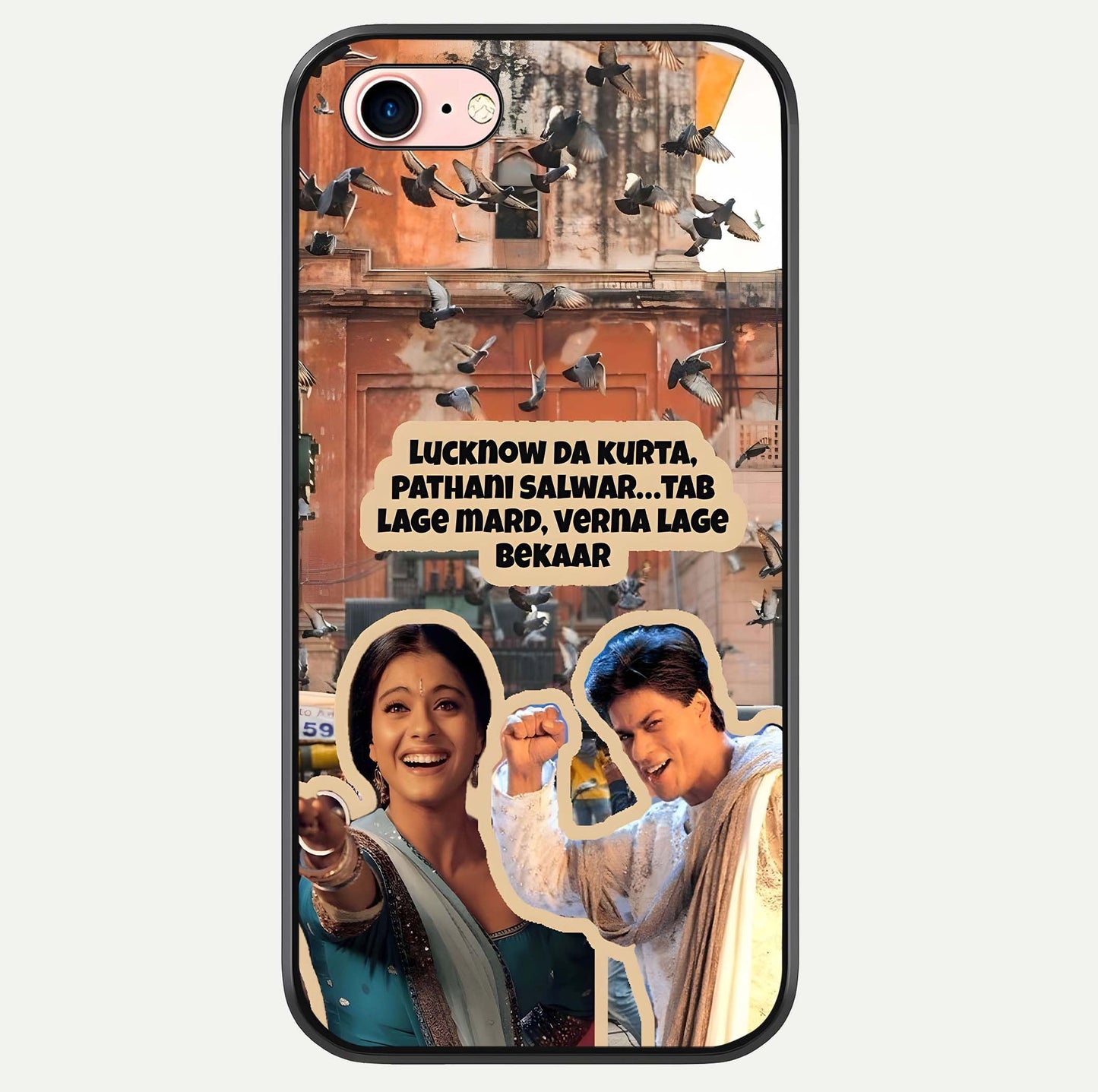 Desi Retro Vibes Glass Case For iPhone 6 Plus by Custom World